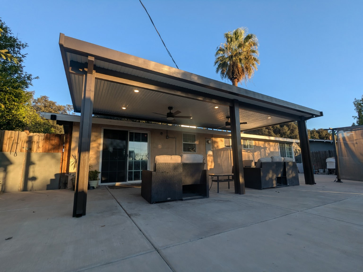 Premium aluminum patio cover by Eminent Patio Covers, Chino CA